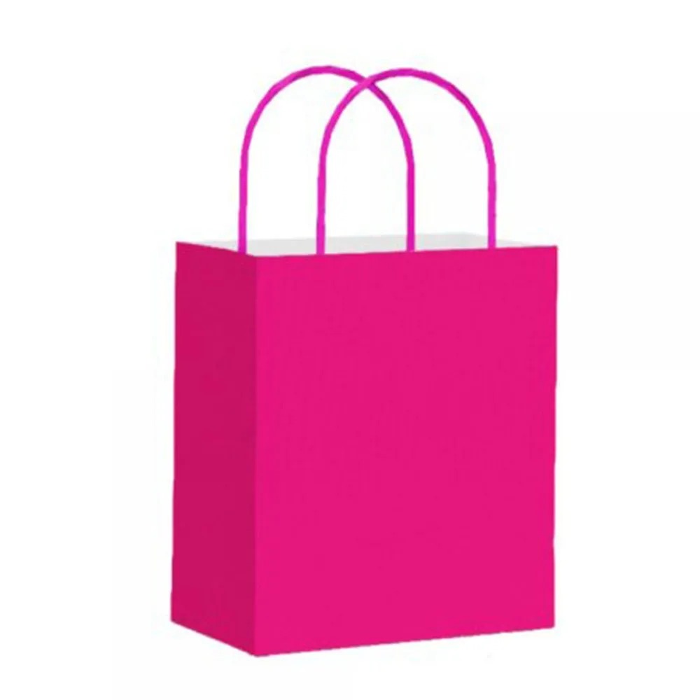 Q26227 SACOLA KRAFT LISA PINK 32X26X12CM  C/10