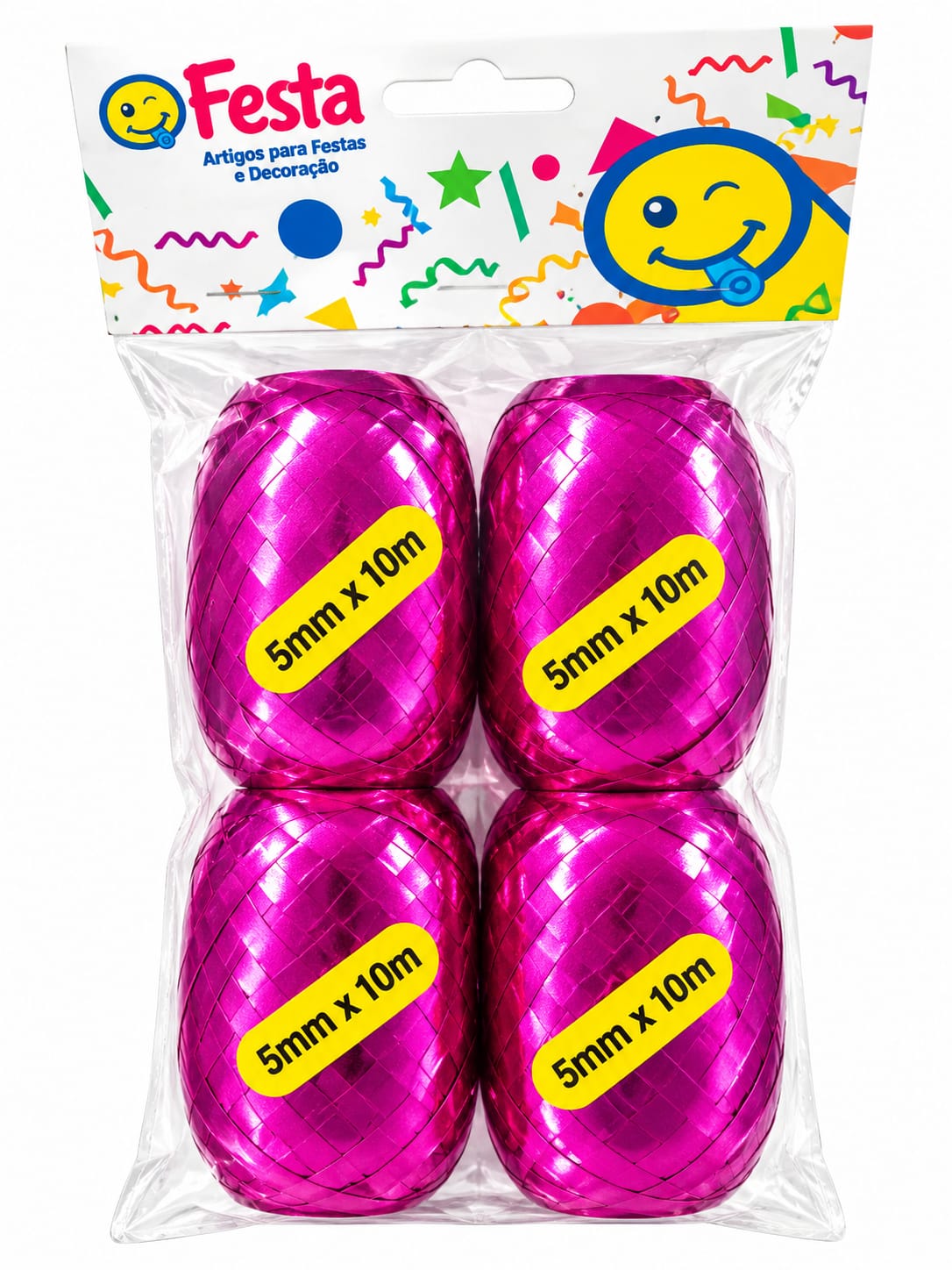 Q24339 FITILHO METALIZADA PINK C/4 10M