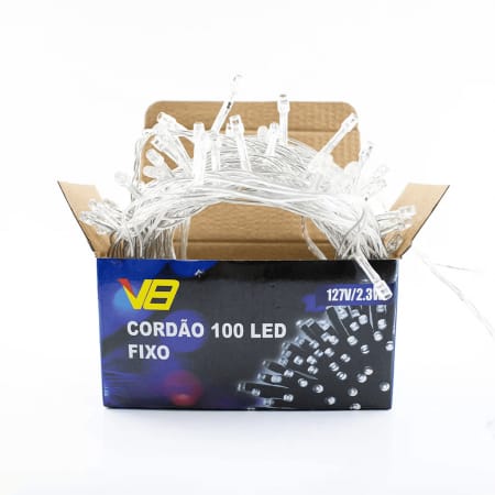 1020 PISCA-PISCA C/100 LED BRANCO 10M FIXO C/FIO TRANSP 127V