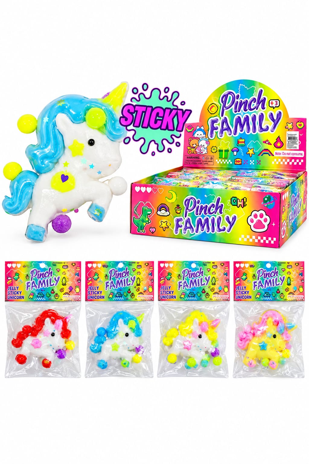 GK3594 SQUISHY ANTI STRESS UNICORNIO