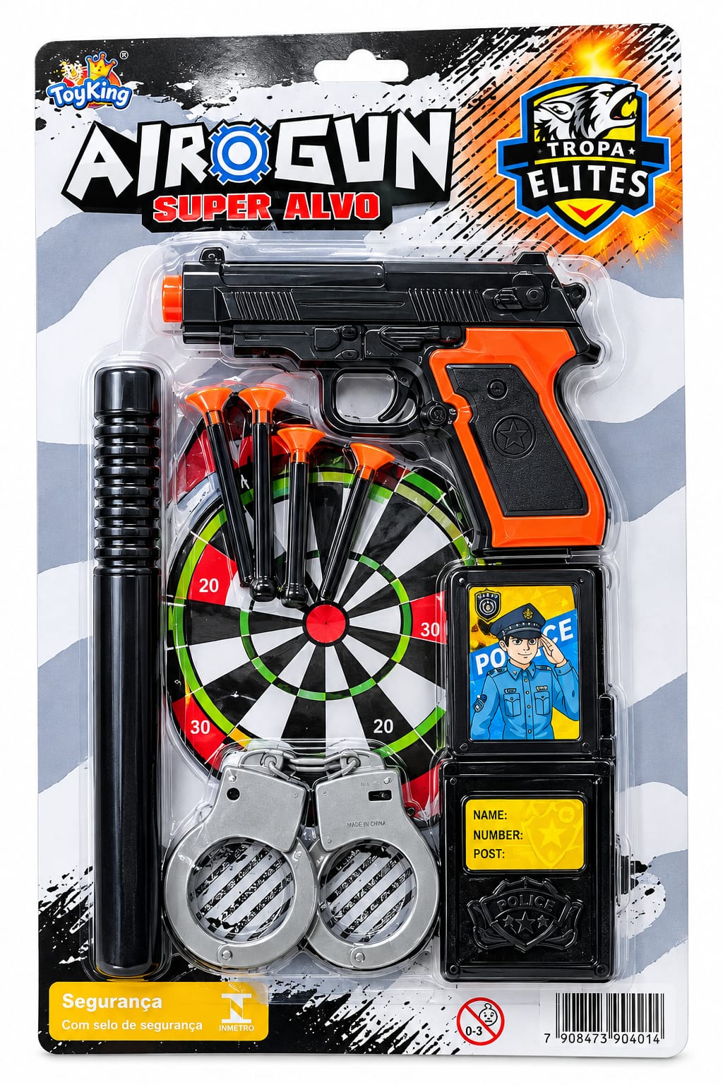TK-AB4195 BRINQUEDO PISTOLA LANCA PROJETEIS DE PLASTICO