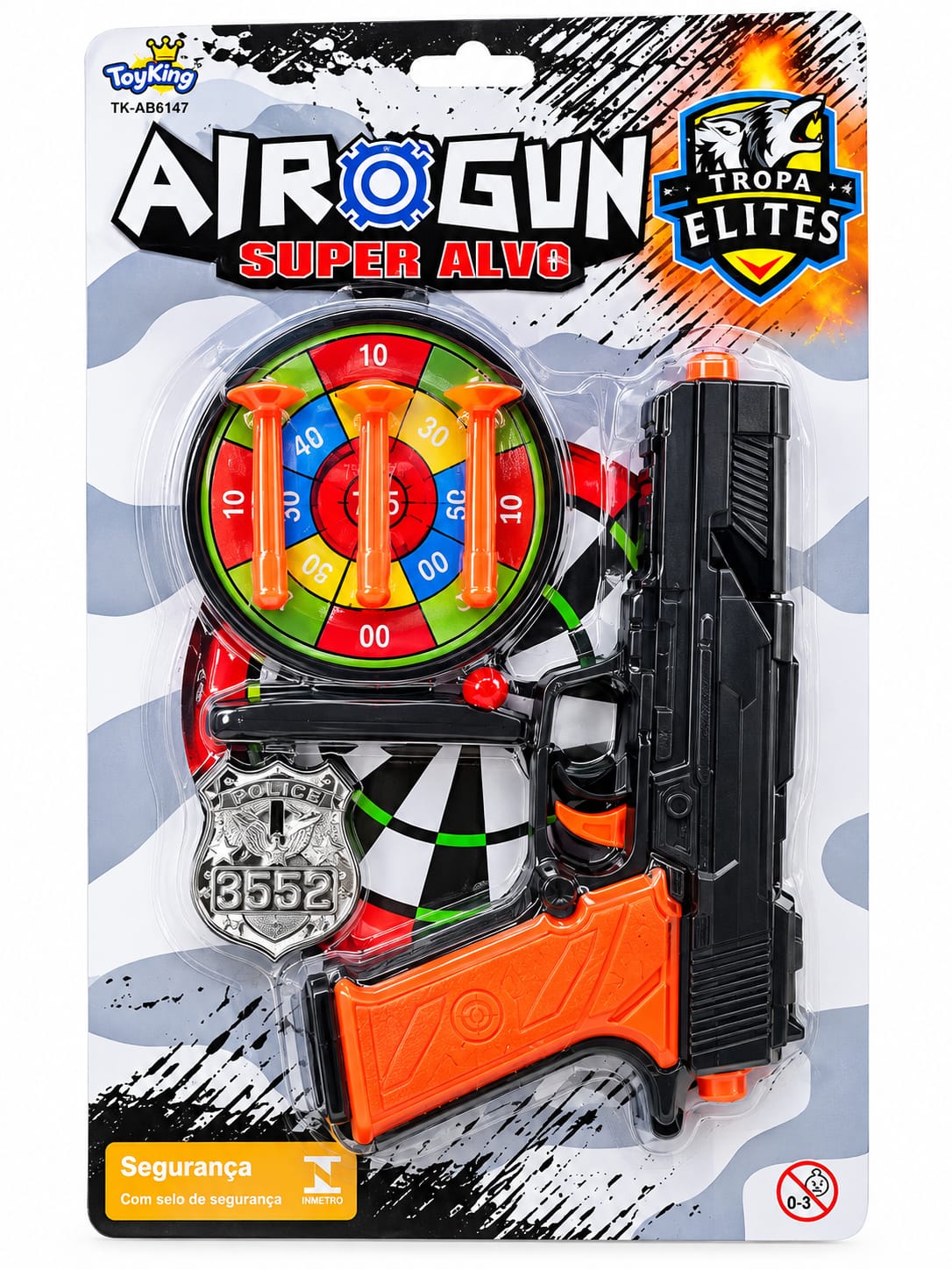TK-AB4200 BRINQUEDO CONJUNTO ARMA LANCA PROJETEIS