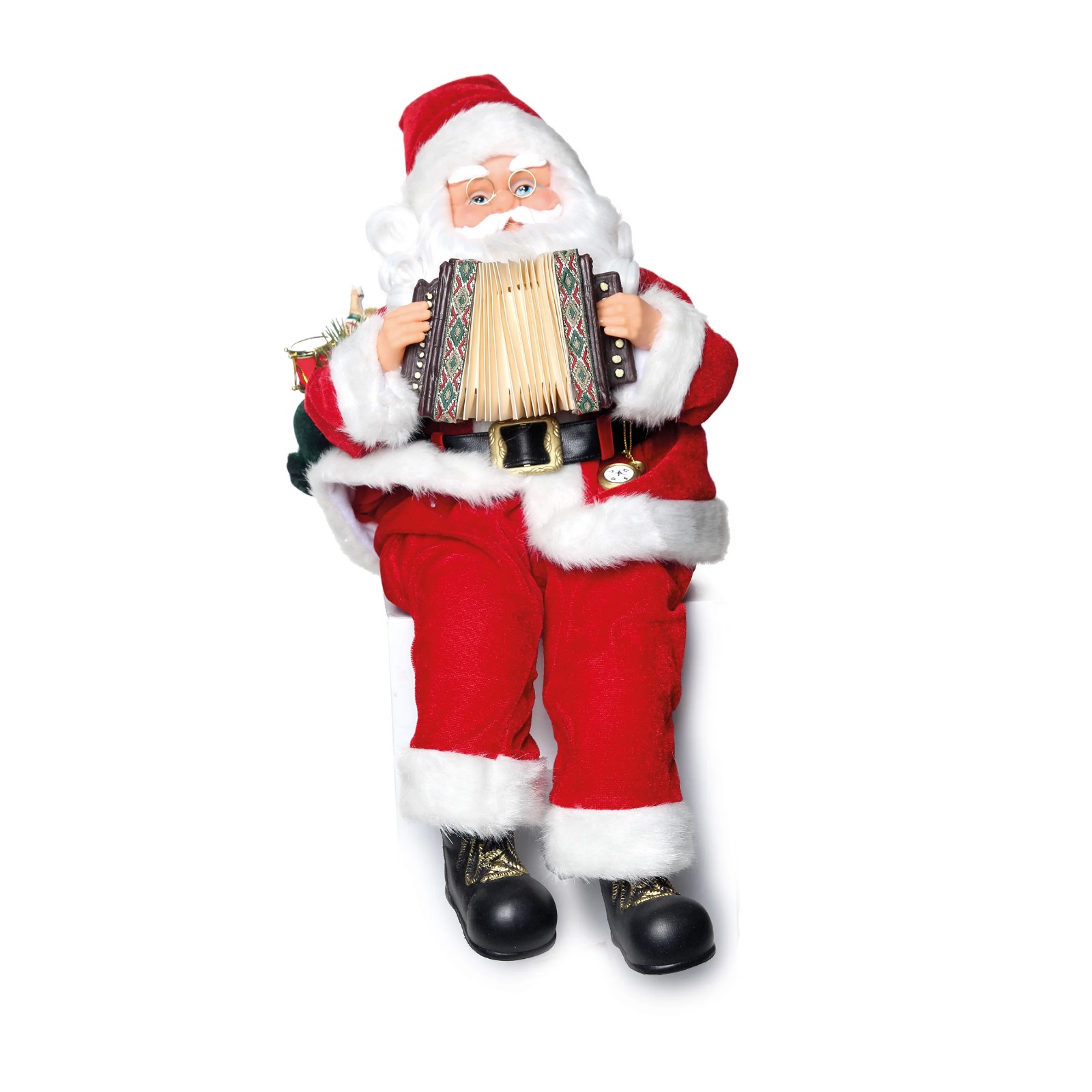 918379 PAPAI NOEL ELETRÔNICO C/SANFONA 23CM